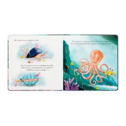 Jellycat Odell La Petite Pieuvre Courageuse and Odell Octopus Little